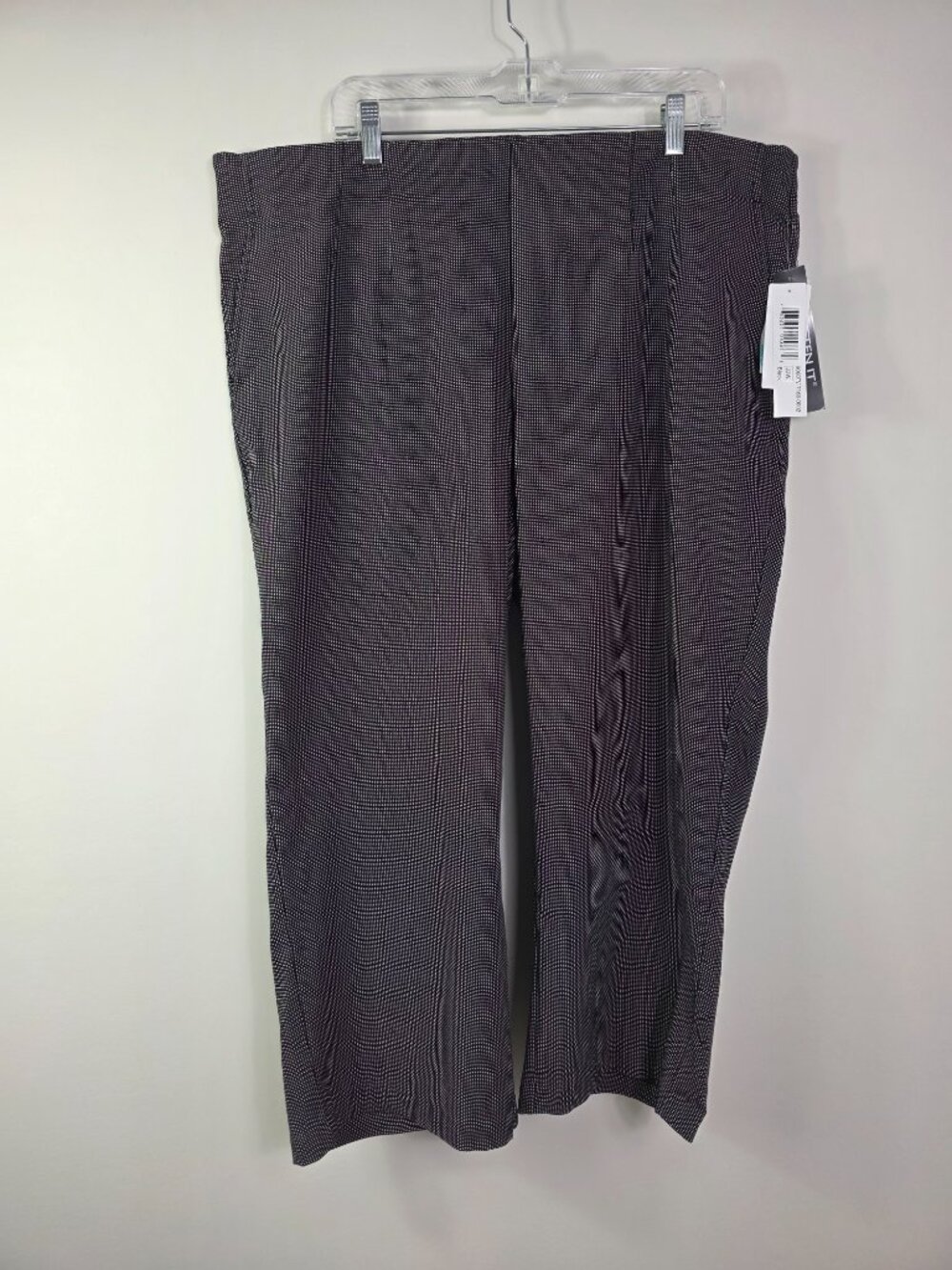 NWT Tribal Women's Pants 22W Black and White Checkered Pattern Work Business